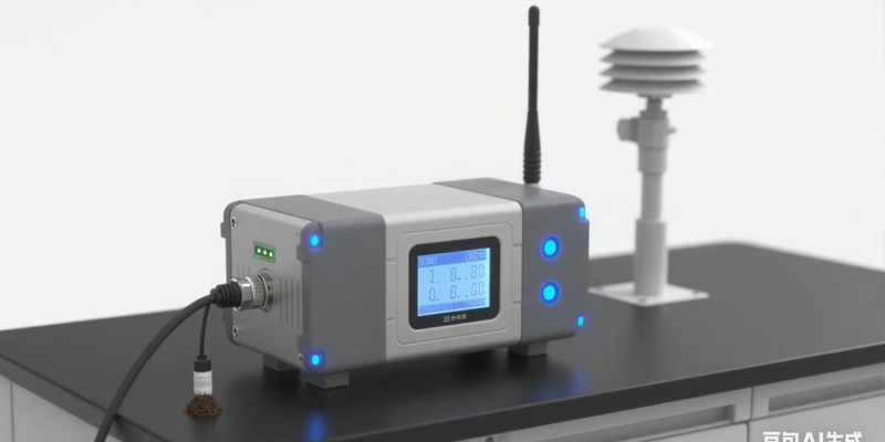 农业气象站工作场景